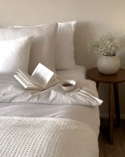 Sengetæppe RAGALA Bomuld 220 x 240 cm Lys Beige