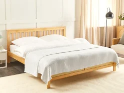 Sengetæppe RAGALA Bomuld 220 x 240 cm Lys Beige