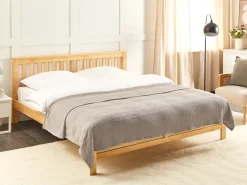 Sengetæppe RAGALA Bomuld 200 x 220 cm Brungrå