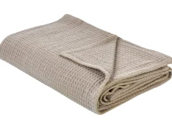 Sengetæppe RAGALA Bomuld 200 x 220 cm Brungrå