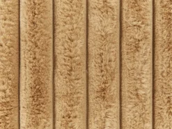 Sengetæppe RAKYA Kunstig pels 200 x 220 cm Lysebrun