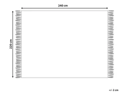 Sengetæppe TOUTLI Bomuld 220 x 240 cm Brungrå