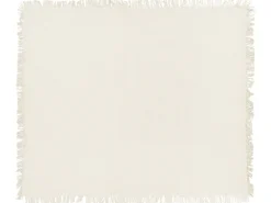 Sengetæppe YERBENT Bomuld 220 x 240 cm Cremehvid