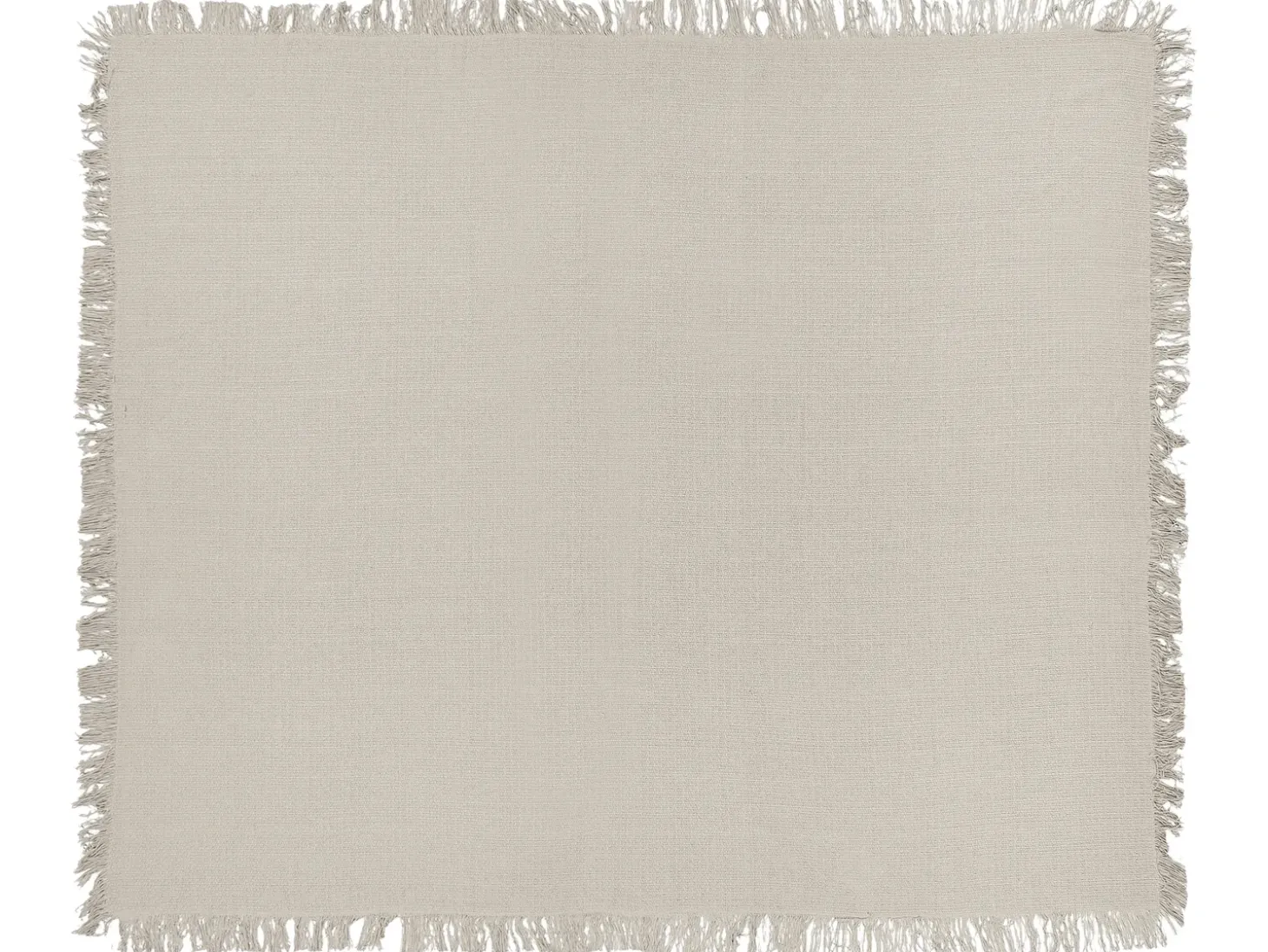 Sengetæppe YERBENT Bomuld 220 x 240 cm Lysegrå