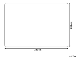 Sengetæppe DELICE 200 x 220 cm Sort