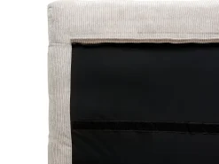Seng Fløjl MELLE 180 x 200 cm Lys Beige