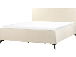 Seng Fløjl VALOGNES 180 x 200 cm Lys Beige