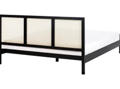 Seng Fyretræ SALERNAS 180 x 200 cm Sort