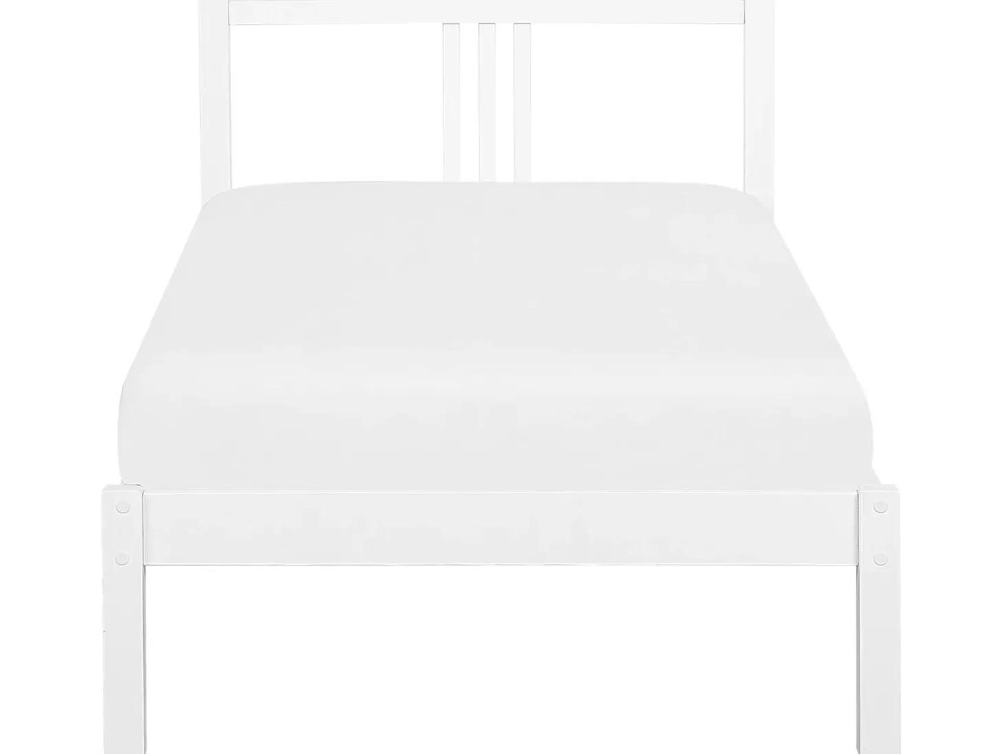 Seng Fyretræ VANNES 90 x 200 cm Hvid