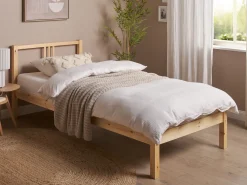 Seng Fyretræ VANNES 90 x 200 cm Lysebrun