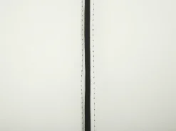 Seng Ægte læder NANTES 140 x 200 cm Cremehvid
