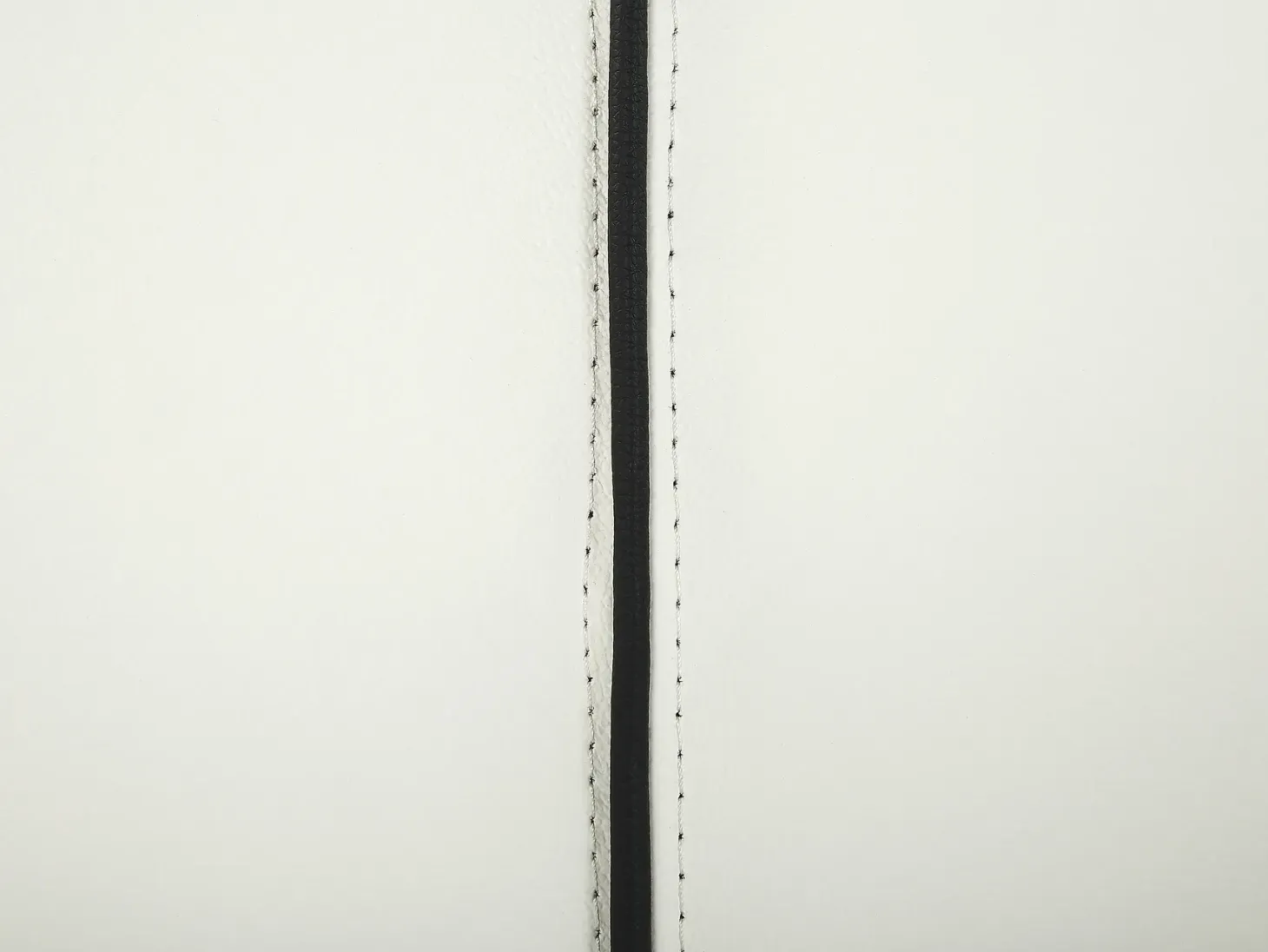 Seng Ægte læder NANTES 140 x 200 cm Cremehvid