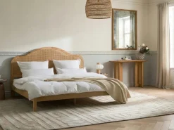 Seng HOUNOUX 180 x 200 cm Lysebrun