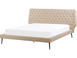 Seng Kunstlæder ESSONNE 160 x 200 cm Beige
