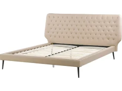 Seng Kunstlæder ESSONNE 160 x 200 cm Beige