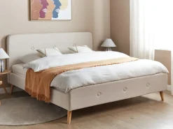 Seng Kunstlinned RENNES 180 x 200 cm Lys Beige