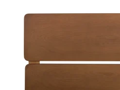 Seng med LED Træ BOISSET 180 x 200 cm Mørkebrun
