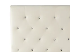 Seng med opbevaring AMIENS Velour Lys Beige 180 x 200 cm