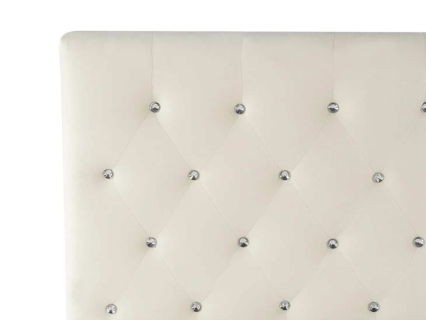 Seng med opbevaring AMIENS Velour Lys Beige 180 x 200 cm
