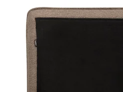 Seng med opbevaring BAJONNA Boucle Brun 180 x 200 cm