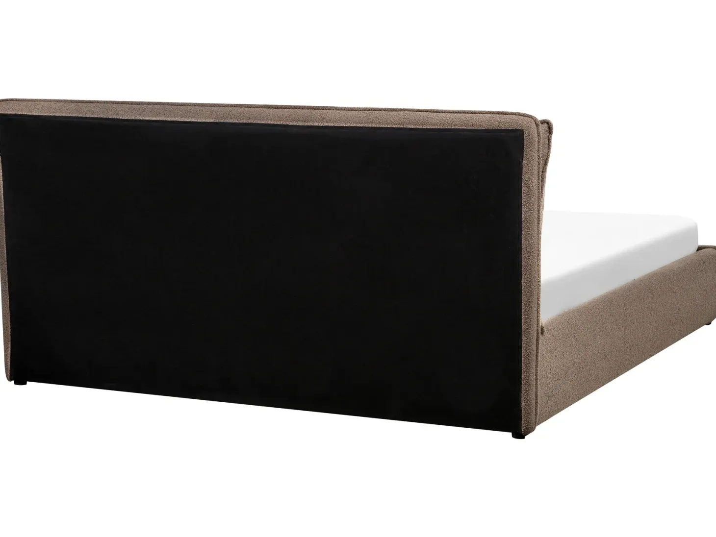 Seng med opbevaring BAJONNA Boucle Brun 180 x 200 cm