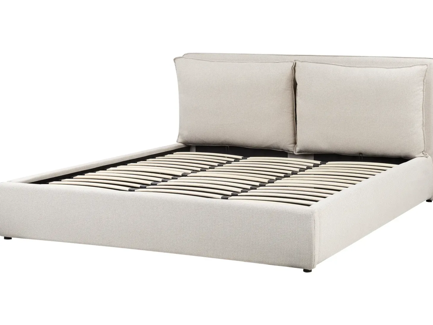 Seng med opbevaring BAJONNA Beige 180 x 200 cm