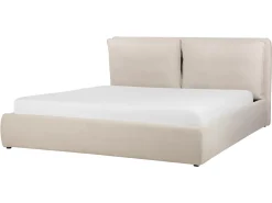 Seng med opbevaring BAJONNA Lys Beige 180 x 200 cm
