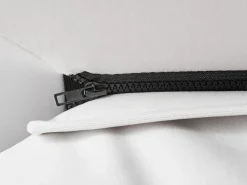 Seng med opbevaring BAJONNA Velour Cremehvid 180 x 200 cm