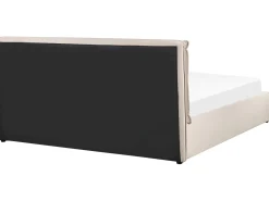 Seng med opbevaring BAJONNA Velour Beige 180 x 200 cm