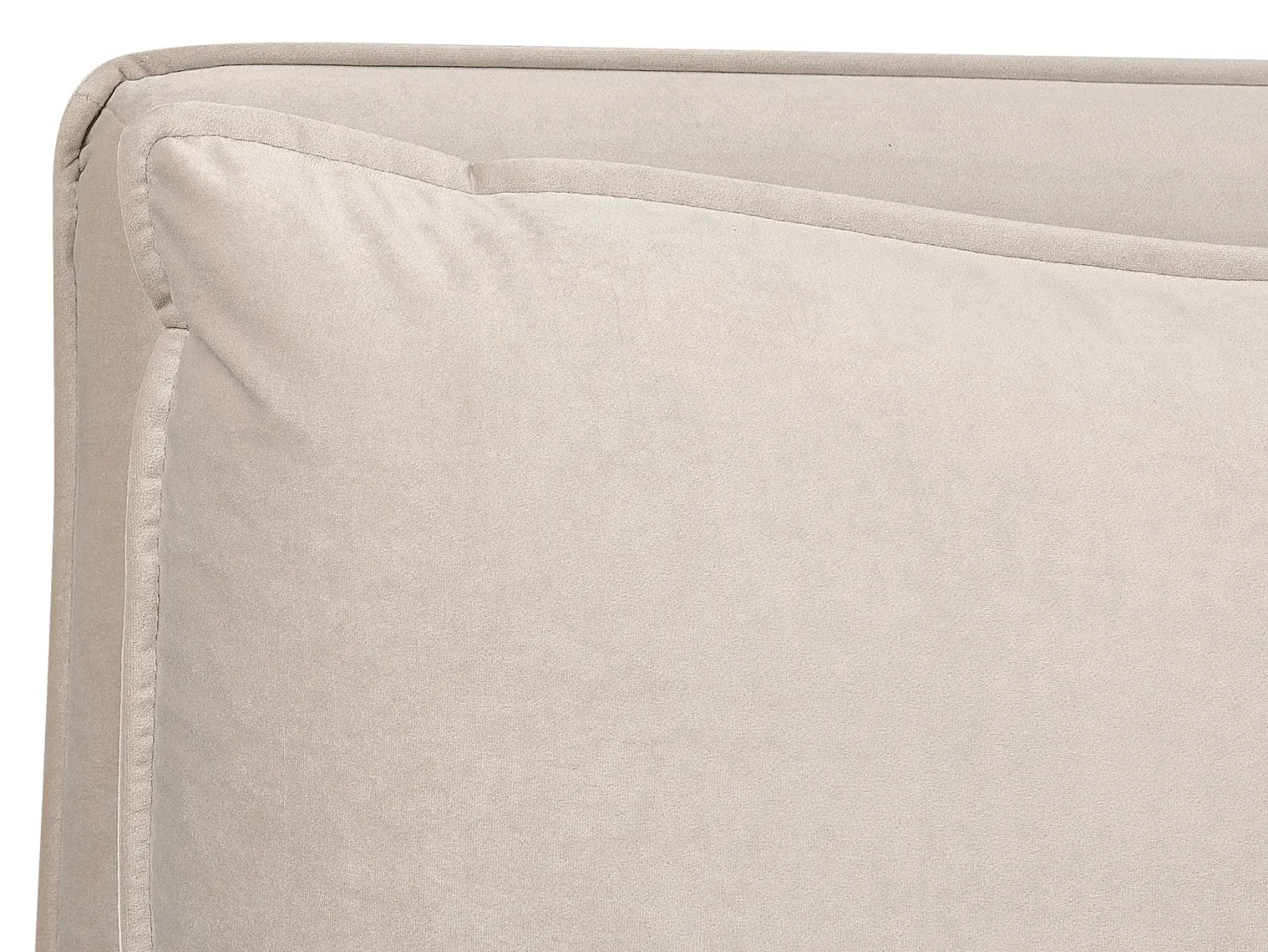 Seng med opbevaring BAJONNA Velour Beige 180 x 200 cm