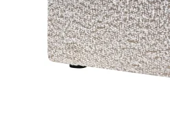 Seng med opbevaring BASTON Boucle Lys Beige 160 x 200 cm