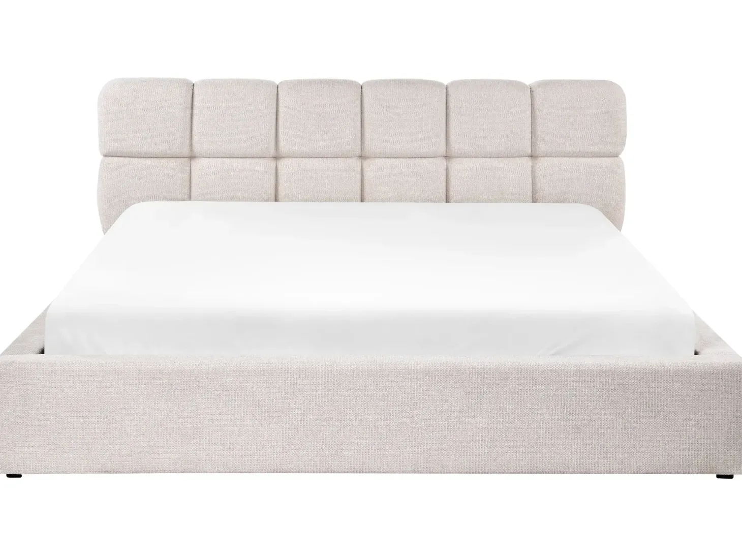 Seng med opbevaring BASTON Lys Beige 180 x 200 cm