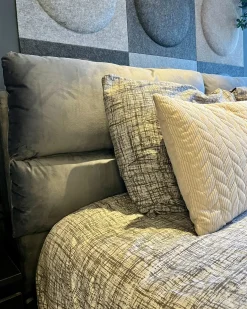 Seng med opbevaring BATILLY Velour Grå 180 x 200 cm