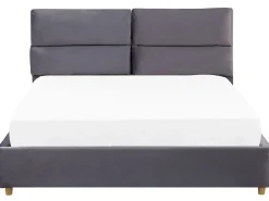 Seng med opbevaring BATILLY Velour Grå 180 x 200 cm