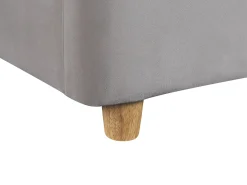 Seng med opbevaring BATILLY Velour Lysegrå 180 x 200 cm