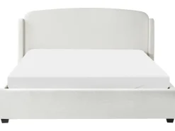 Seng med opbevaring BERNAY 180 x 200 cm Cremehvid