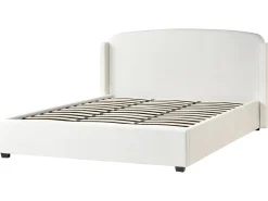 Seng med opbevaring BERNAY 180 x 200 cm Cremehvid