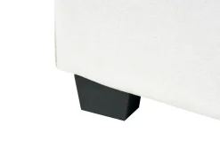 Seng med opbevaring BERNAY 180 x 200 cm Cremehvid