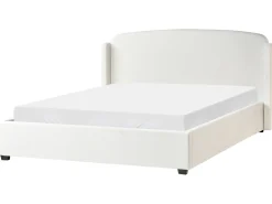 Seng med opbevaring BERNAY 180 x 200 cm Cremehvid