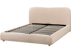 Seng med opbevaring BLAGNAC Boucle Beige 160 x 200 cm