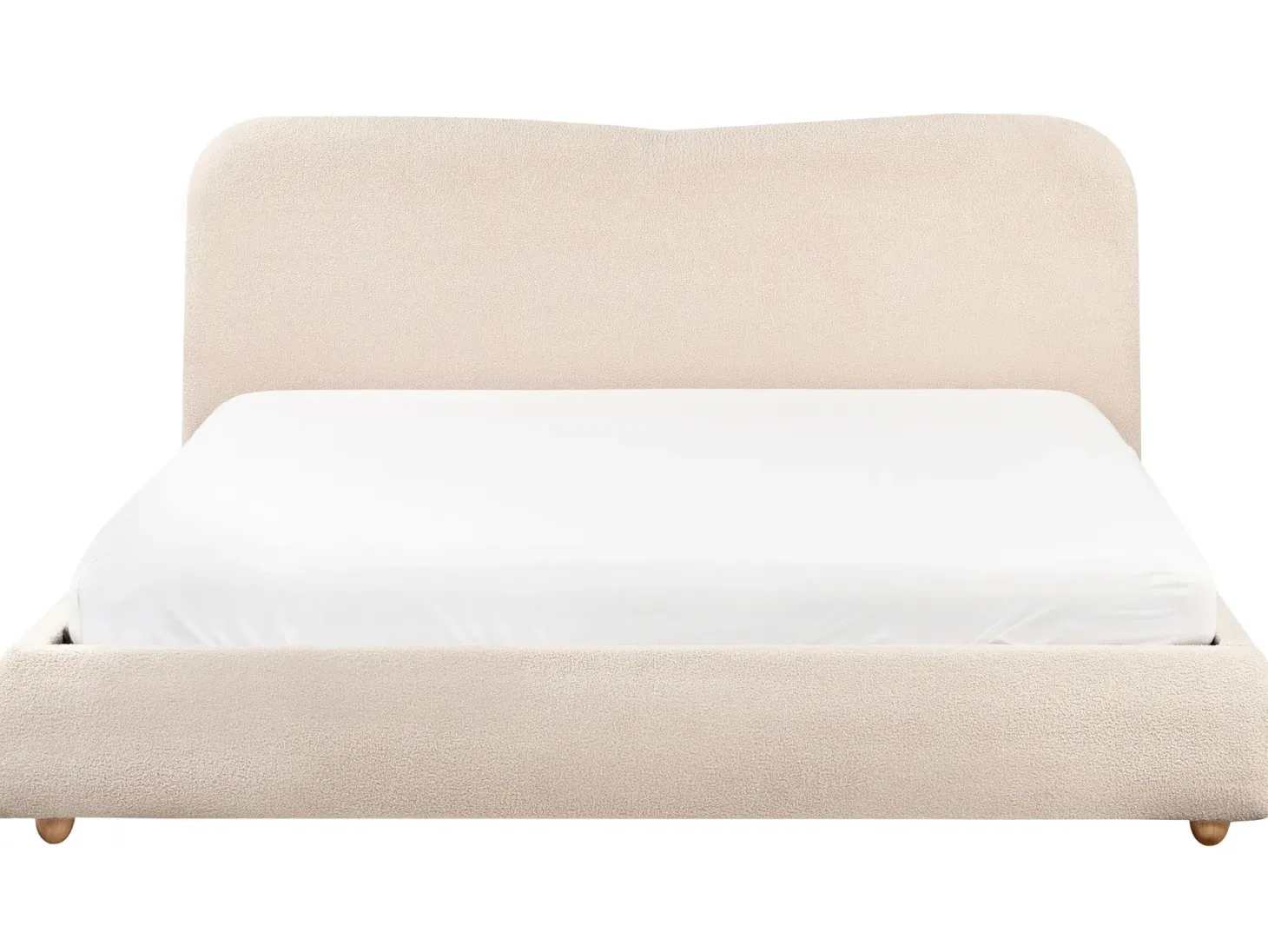 Seng med opbevaring BLAGNAC Boucle Lys Beige 180 x 200 cm