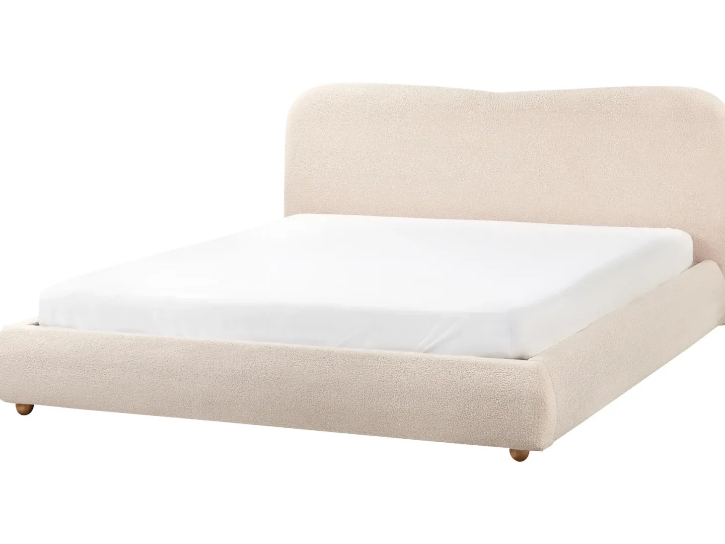 Seng med opbevaring BLAGNAC Boucle Lys Beige 180 x 200 cm