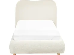 Seng med opbevaring BLAGNAC Boucle Cremehvid 90 x 200 cm