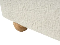 Seng med opbevaring BLAGNAC Boucle Cremehvid 90 x 200 cm