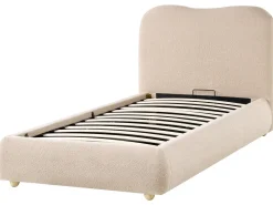 Seng med opbevaring BLAGNAC Boucle Beige 90 x 200 cm