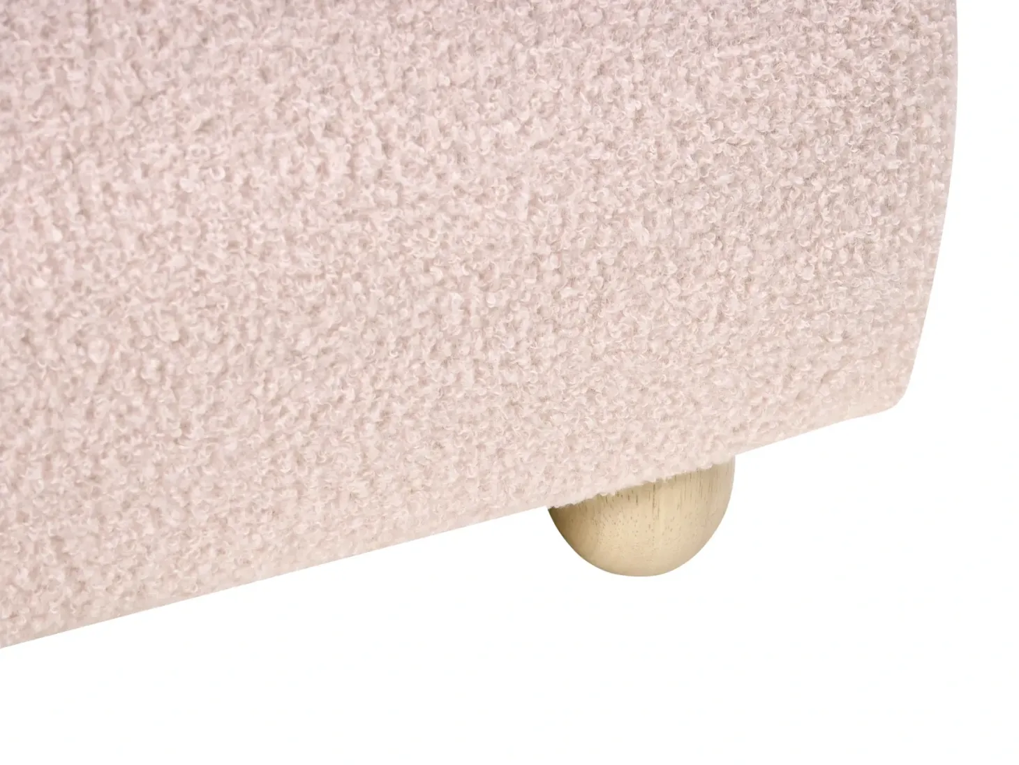 Seng med opbevaring BLAGNAC Boucle Lyserød 90 x 200 cm