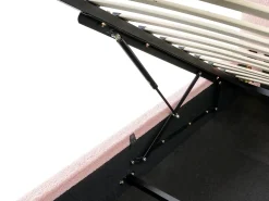 Seng med opbevaring BLAGNAC Boucle Lyserød 90 x 200 cm