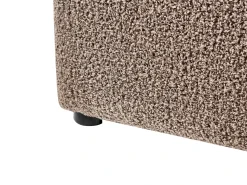Seng med opbevaring BOUSSE Boucle Brungrå 180 x 200 cm