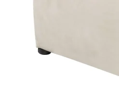 Seng med opbevaring BOUSSE Velour Lys Beige 180 x 200 cm