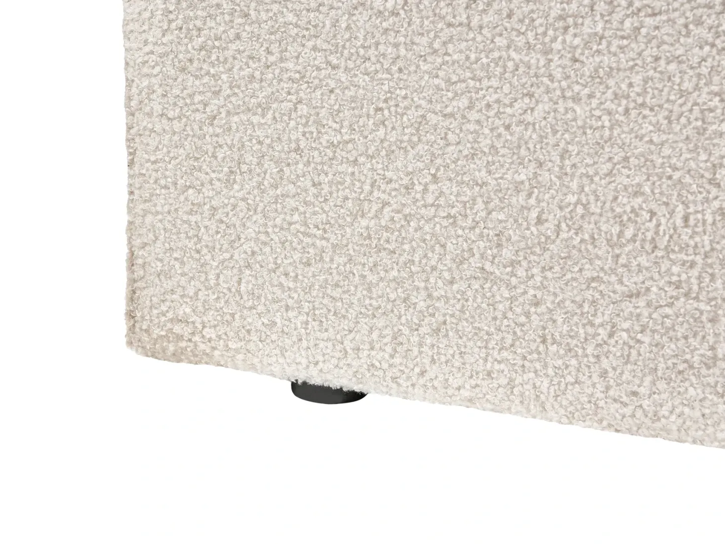 Seng med opbevaring BRENON Boucle Cremehvid 180 x 200 cm